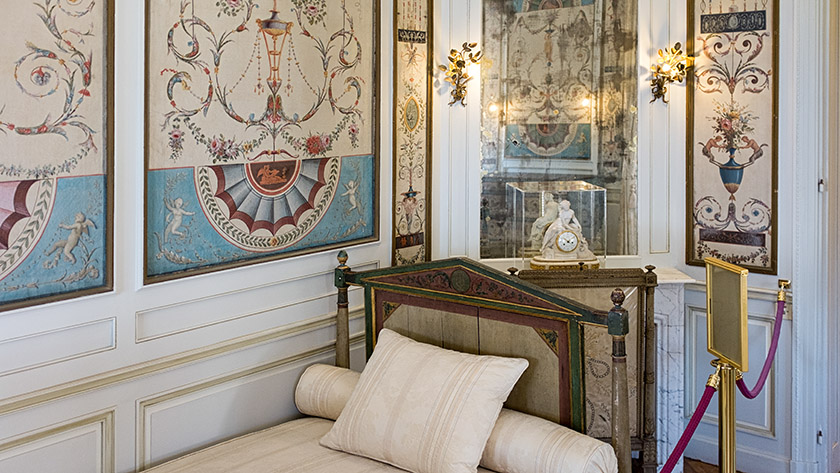 In the 'Directoire' room on the second floor