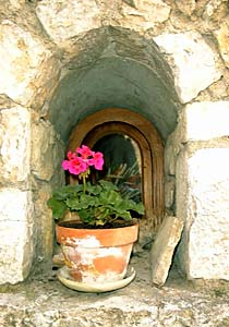 Detail on village house