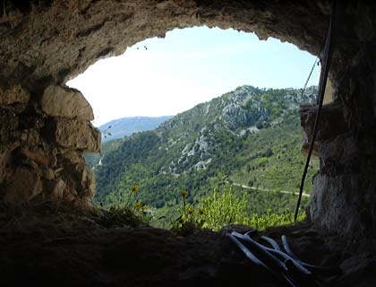 Window on the mountains