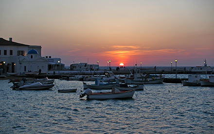 Sunset in Mykonos Sunset in Mykonos