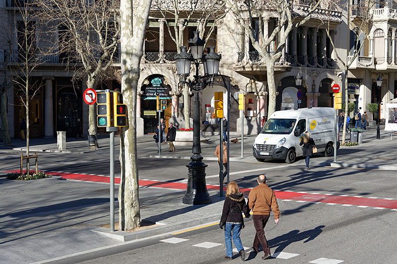 On 'Passeig de Gr&agrave;cia'