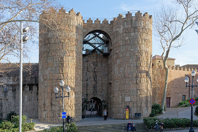 The 'Portas de &Aacute;vila' at the 'Poble Espanyol'