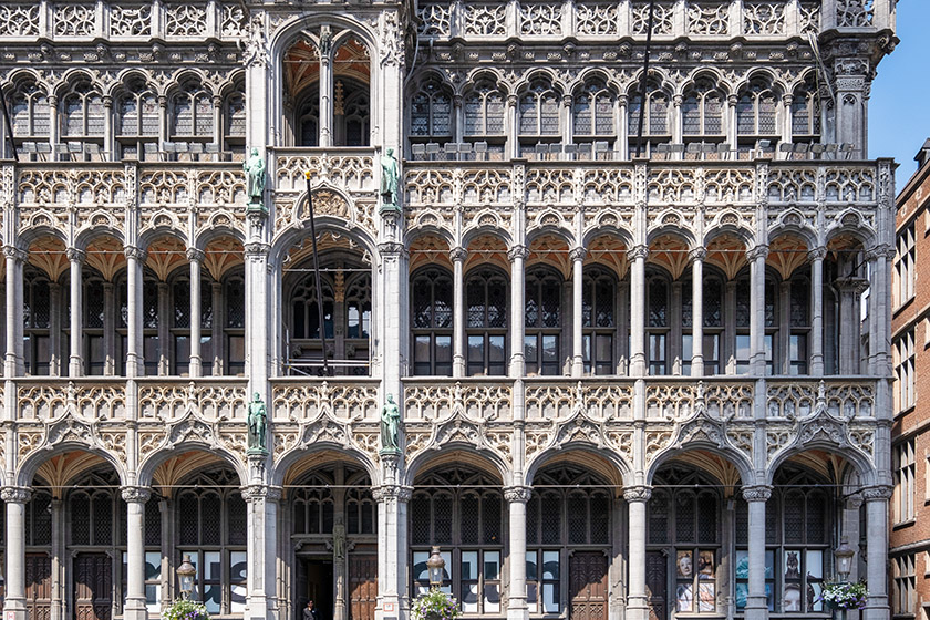 Detail of the King's House fa&ccedil;ade
