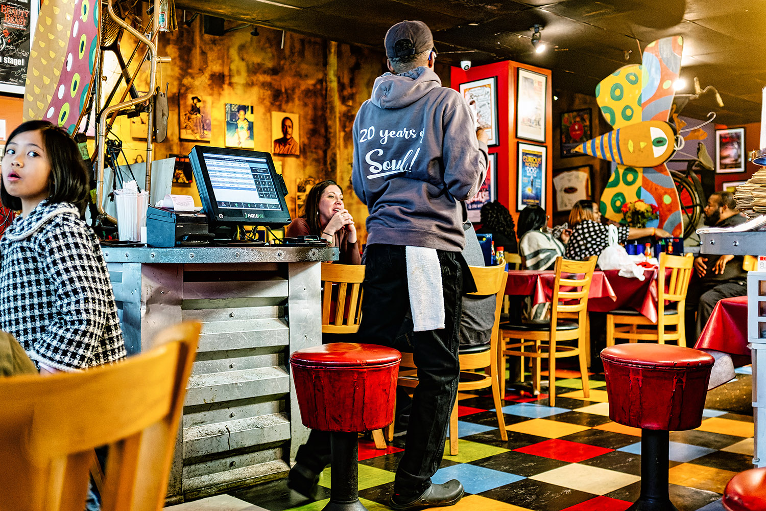 First things first: after checking in, a hearty lunch at Mert's Heart &am;' Soul