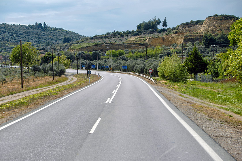 On the bus back to Katakolon and the Costa Victoria
