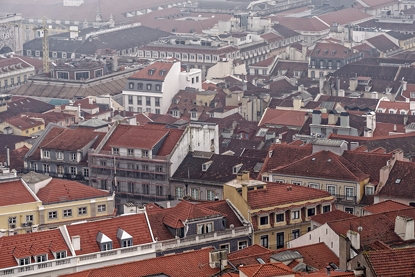 View from the castle to the southwest