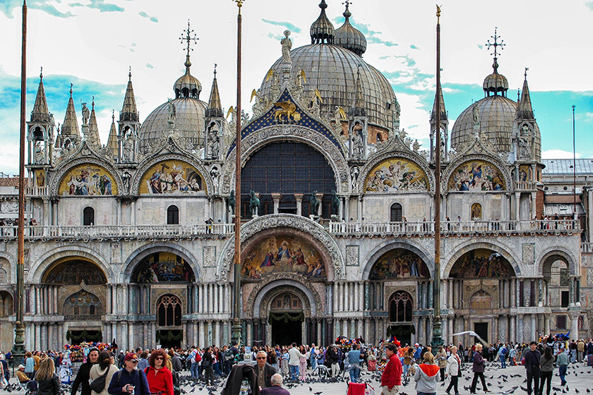 The western fa&ccedil;ade of Saint Mark's Basilica