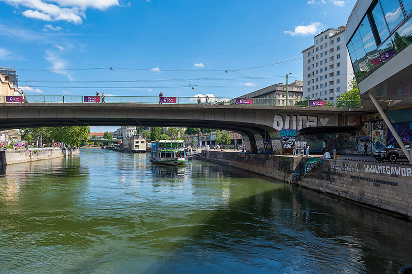 Our cruise started near the Schwedenbr&uuml;cke